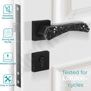 Plantex Premium Main Door Lock With 3 Years Warranty - Mortise Lock Set for Home (594 - Black)