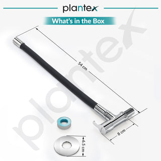 Plantex Pure Brass Kitchen Sink Tap with Brass Wall Flange and Teflon Tape/Wall Mount Kitchen Sink Faucet with Water Saving Aerator - 7 Year Warranty-(FLO-810B)