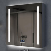 Plantex 304 Stainless Steel Bathroom Organizer with Defogger,Bluetooth & Digital Display/Bathroom Cabinet Storage/Triple Door LED Mirror Cabinet for Wall(32x32 Inch, Chrome)