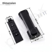 Plantex Liquid Soap Dispenser for Bathroom/ABS Plastic Refillable Soap Handwash Dispenser for Shampoo & Body Lotion - Ideal for Hotels/Hospitals/Restaurants/Offices - (Black)
