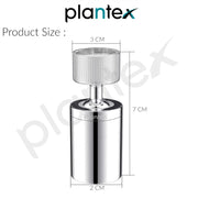 Plantex Brass Tap Extender for Kitchen Sink/360Ã‚Â° Swivel Kitchen Sink Tap Aerator/2 Anti-Splash Modes/Upto 80% Water Saving/Fits F22 and M24 mm taps (XL-1035 Chrome)