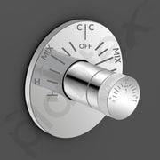 Plantex Brass Single Knob Shower Diverter with One Switch/Innovative Bathroom Mixer Valve/Cost-Effective Wall Mount Shower System Fitting - (Chrome, 8091)