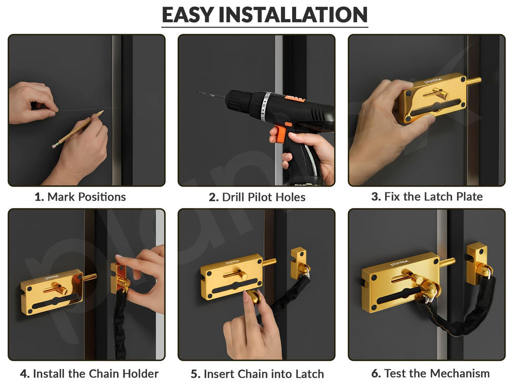 Plantex Door Chain with Baby Latch/Door Chain Lock for Main Door/Latch ...