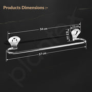 Plantex Royal Stainless Steel Bathroom Single Towel Rod/Towel Hanger/Towel Holder/Stand/Bathroom Accessories (24-inch) Chrome