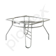 Plantex Heavy Stainless Steel Plant Pot Stand - Planter Stand - Matka Stand Chrome Plated