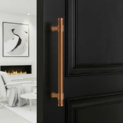 Plantex 12 Inch Main Door Handle/304 Grade Stainless Steel Handle for Door/Pull-Push Handle for Home/Office/3 Years Warranty By Plantex - Pack of 1 (APS-150, PVD Rose Gold)