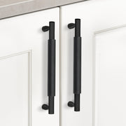 Plantex Cabinet Handle/Kitchen Cabinet Door Handle/Wardrobe/224 mm Cupboard Handle/Door Pull-Push Handle for Home/Office - Pack of 2 (Black)