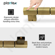Plantex Mighty Aluminium 11 Inch Main Door Handle/Pull-Push Handle for Glass Door/3 Years Warranty By Plantex - Pack of 1 (Brass Antique)