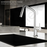 Plantex Single Lever Pull-Down Kitchen Sink Tap/Sink Mixer Tap Hot and Cold/360Ãƒâ€šÃ‚Â° Swivel Spout Faucet for Kitchen - Deck Mounted - (8991-Matt)