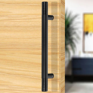 Plantex Heavy Duty Door Handle for Main Door/Door & Home Decor/18-inches Main Door Handle/Door Pull Push Handle - Pack of 1 (231-Smooth Black Finish) - 3 Years Warranty