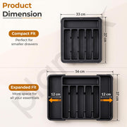 Plantex Expendable Cutlery Tray/Spoon Organiser for Kitchen Drawer