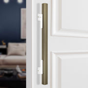 Plantex 17 Inch Main Door Handle for Wooden Doors - Pull-Push Handle Accessories (Pack of 1, Satin White, Chrome)