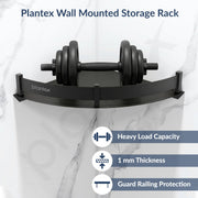 Plantex Stainless Steel Corner Shelf for Bathroom Wall/Bathroom Corner Shelves/Bathroom Shelf Rack/Side Corner Shelf/Kitchen Organizer/Bathroom Corner Rack- (9x9 inches, Black)