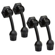 Plantex Door Stopper for Main Door/5-Inch Stopper with Rubber Grip/Stoppers for Wooden Door/Stops for Door – Pack of 4 (Z-Black)