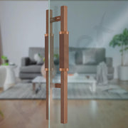 Plantex 20.5 Inch Main Door Handle/Aluminium Door Handle/Pull-Push Door Handle - (Pack of 1, Rose Gold)