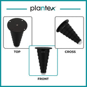 Plantex Heavy Duty Stainless Steel 4 inch Sofa Leg/Bed Furniture Leg Pair for Home/Furniture Sofa Legs for Table/Sofa Support Legs/Sofa Furniture Leg (Black) Set of 4 Pcs
