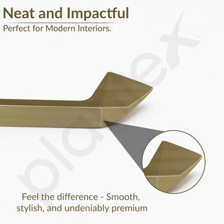 Plantex Cabinet Handle/96mm Handle for Cabinet/Wardrobe/Kitchen Handle/Door Pull-Push Handle for Home/Office - Pack of 1 (Brass Antique)