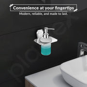 Plantex Liquid Soap Dispenser for Bathroom/304 Grade Stainless Steel Shampoo Dispenser/Handwash Dispenser/Bathroom Accessories - Pack of 1 (PM-2407, Chrome)