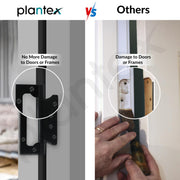 Plantex Butterfly Hinges for Door/Stainless Steel Door Hinges/Non-Mortise Hinges/5 Inch x 14 Gauge Hinges/2.5 mm Hinges for Home/Office/Hotel - Pack of 1 (Black)