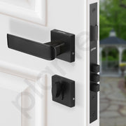 Plantex Mortise Door Lock for Home/Triple Security Main Door Lock Set with 3 Years of Warranty/Mortise Lock for Door with Brass Lock Body & Cylinder(7112 - DC-Black & Z-Black)