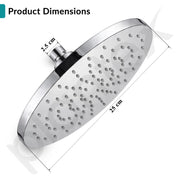 Plantex ABS Round Head Shower/10 Inch Overhead Rain Shower for Bathroom/Shower for Home/Hotel/Adjustable Shower Head for Bathroom - Pack of 1 (Chrome, D609)