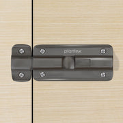 Plantex Premium Heavy Duty Door Stopper/Door Lock Latch for Home and Office Doors - Pack of 3 (Satin Black-Matt)