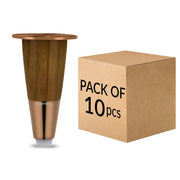 Plantex Heavy Duty Stainless Steel 4 inch Sofa Leg/Bed Furniture Leg Pair for Home/Furniture Sofa Legs for Table/Sofa Support Legs/Sofa Furniture Leg (Rose Gold) Set of 10 Pcs