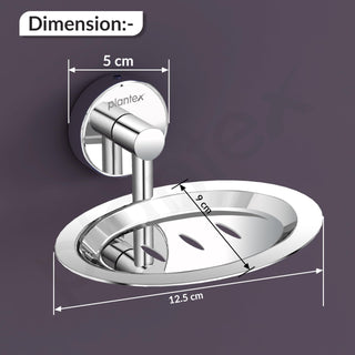 Plantex Stainless Steel Soap Holder for Bathroom/Soap Stand/Soap Dish/Soap Storage/Bathroom Accessories (Chrome)