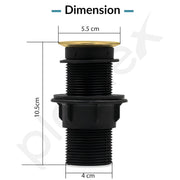 Plantex Brass with Nylon 4 inch Full Thread Waste Coupling for Wash Basin/Coupling for Sink - Pack of 1 (BH-1116, Gold)