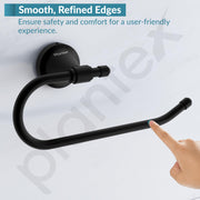 Plantex 304 Stainless Steel Towel Ring for Wash Basin/Towel Hanger/Napkin Holder/Towel Holder/Bathroom Accessories - Niko (Black)