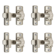 Plantex Door Latch - Pack of 4 (Satin) - Modern Style - Zinc Material - Satin Finish - Door Mount - For Home and Office Doors