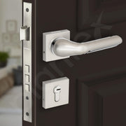 Plantex Triple Security Door Lock for Home/Main Door Lock Set with 3 Years of Warranty/Mortise Lock for Door with Brass Lock Body & Cylinder (7121, Satin White & Chrome)