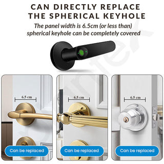 Plantex Smart Door Lock/Fingerprint Lock for Door/Biometric Smart Lock for Home/Office/Hotel - (Black)