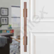 Plantex Door Handle/17 Inch Main Door Handle/Handle for Wooden Door/Pull-Push Door Handle/Door Accessories (Pack of 1, Rose Gold)