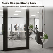 Plantex Sliding Door Lock for Wardrobe/GI Steel Drawer Lock/Suitable for 20mm Sliding Door - Pack of 1 (SL-01, Z-Black)