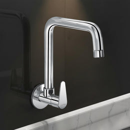 Plantex 360° Rotating Kitchen Sink Tap for Kitchen Basin/Wall Mounted Kitchen Sink Tap Faucet/Water Tap for Kitchen Sink & Wash Basin/Mirror Chrome Finish (DOL-4300) – 7-Year Warranty
