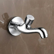 Plantex Pure Brass Push Cock for Bathroom/Wall Mount Tap for Wash Basin with Teflon Tape & Wall Flange/Water tap -7 Year Manufactuter's Warranty-( PRS-003 )