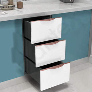 Plantex Profile Handle for Kitchen Cabinet/14 Inch Alluminium Drawer Profile Handle/Wardrobe Pull Handle for Home/Office/Hotel - Pack of 2 (Rose Gold)