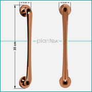 Plantex Polo 14-Inch Pull Handle For Glass/Wooden And Metal Doors (Rich Rose Gold Finish - Big) - 3 Years Warranty