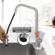 Plantex Single Lever Pull-Down Kitchen Sink Tap/Sink Mixer Tap Hot and Cold/360Ãƒâ€šÃ‚Â° Swivel Spout Faucet for Kitchen - Deck Mounted - (8991-Matt)