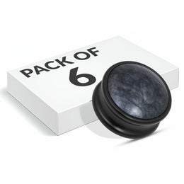 Plantex Knobs for Drawers/Drawer Knobs/Round Knob for Cabinets/Pull-Push Knob for Kitchen/Bedroom/Office Drawer - Pack of 6 (Black)