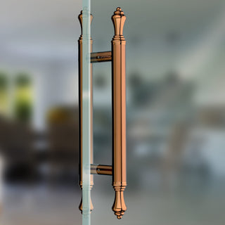 Plantex Main Door Handle/14 Inch Door Handle for Main Door/Pull-Push Handle for Glass/Wooden Door - Pack of 1 (PVD Rose Gold) - 3 Years Warranty
