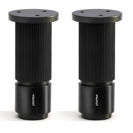 Plantex 4 Inch Sofa Leg for Bed Furniture/Aluminium Sofa Leg for Table/Support Legs/Furniture Leg - Pair of 1 (2 Piece) (DTS-77, Black)