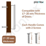 Plantex Cabinet Handle/Kitchen Cabinet Door Handle/Wardrobe/160 mm Cupboard Handle/Door Pull-Push Handle for Home/Office - Pack of 2 (Rose Gold)