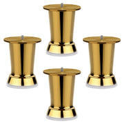 plantex Heavy Duty Stainless Steel 4 inch Sofa Leg/Bed Furniture Leg Pair for Home/Furniture Sofa Legs for Table/Sofa Support Legs/Sofa Furniture Leg (Gold) Set of 4 Pcs
