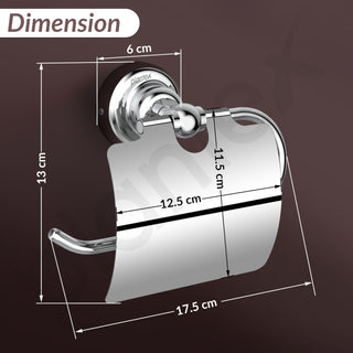 Plantex 304 Grade Stainless Steel Toilet Paper Roll Holder/Tissue Paper Holder/Toilet Paper Holder in Bathroom/Kitchen/Bathroom Accessories Pack of 1, Skyllo (Chrome)