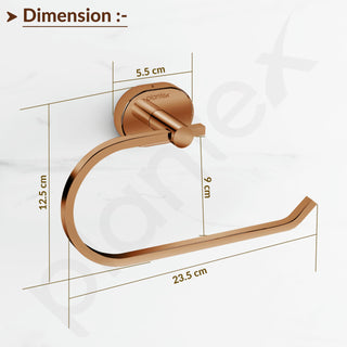 Plantex J4 Stainless Steel Towel Hanger for Wash Basin/Hand Towel Hanger/Napkin Holder for Wash Basin/Bathroom Accessories (PVD Rose Gold Finish) Onix