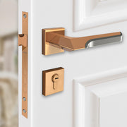 Plantex Premium Door Lock with 3 Years of Warranty/Main Door Lock for Home/Mortise Lock for Door - Main Door Lock Set(7082 PVD Choco & Satin Black Matt)