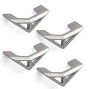 Plantex Knobs for Drawer/Triangle Knobs for Cabinets/Drawer Handle/Pull-Push Knob for Kitchen/Bedroom Cabinet - Pack of 4 (Satin)
