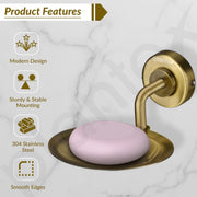 Plantex 304 Stainless Steel Soap Holder for Bathroom/Soap Dish/Soap Stand/Soap Tray/Bathroom Accessories - Daizy (Antique)